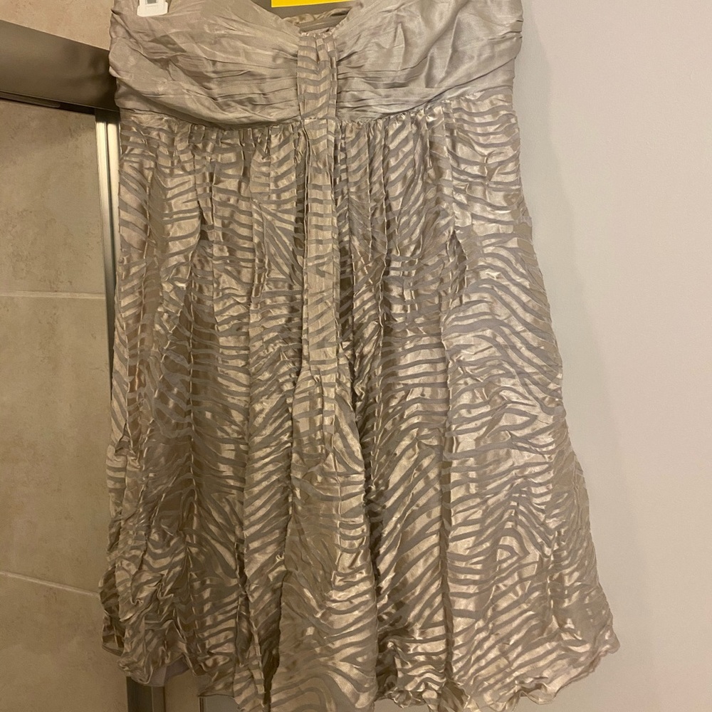 Zebra print babydoll dress